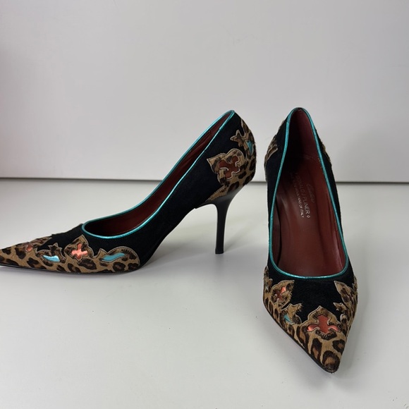 Couture Donald J. Pliner Fabulous Animal Print Heels Women's Shoes size 9 - Picture 3 of 14